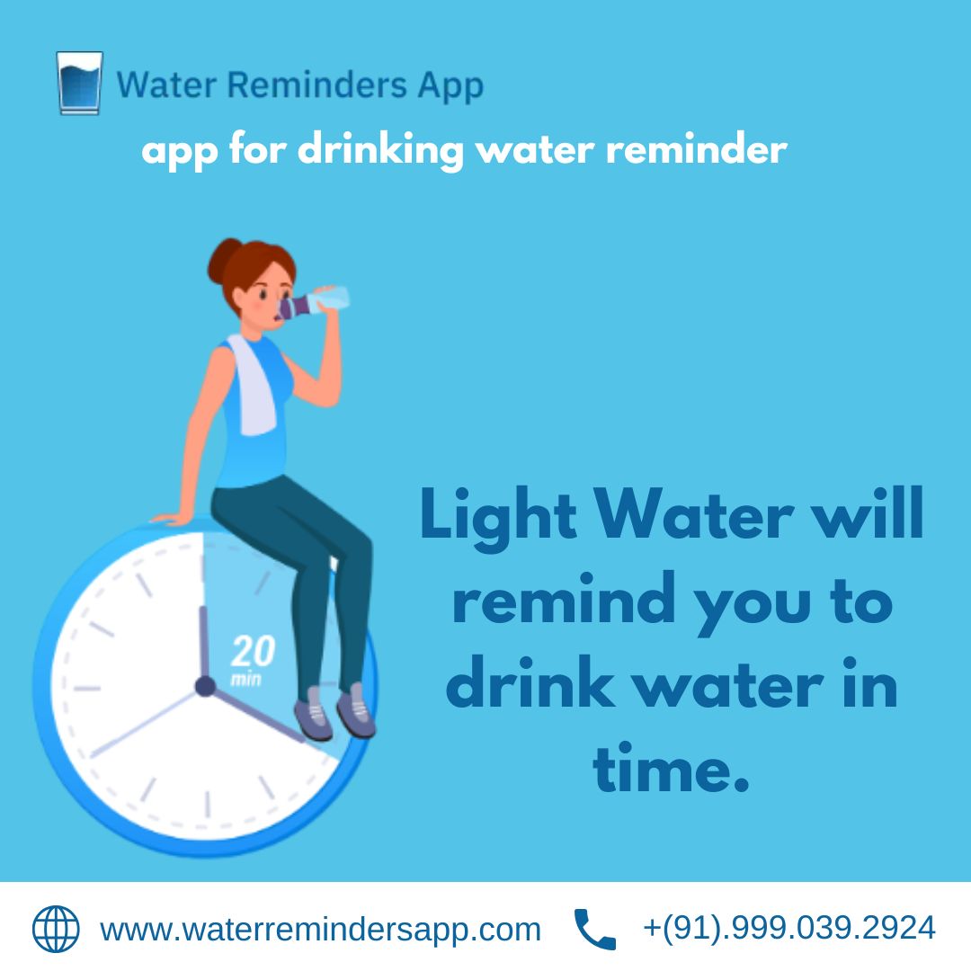 Stay Consistently Hydrated With A Water Drink Reminder App
